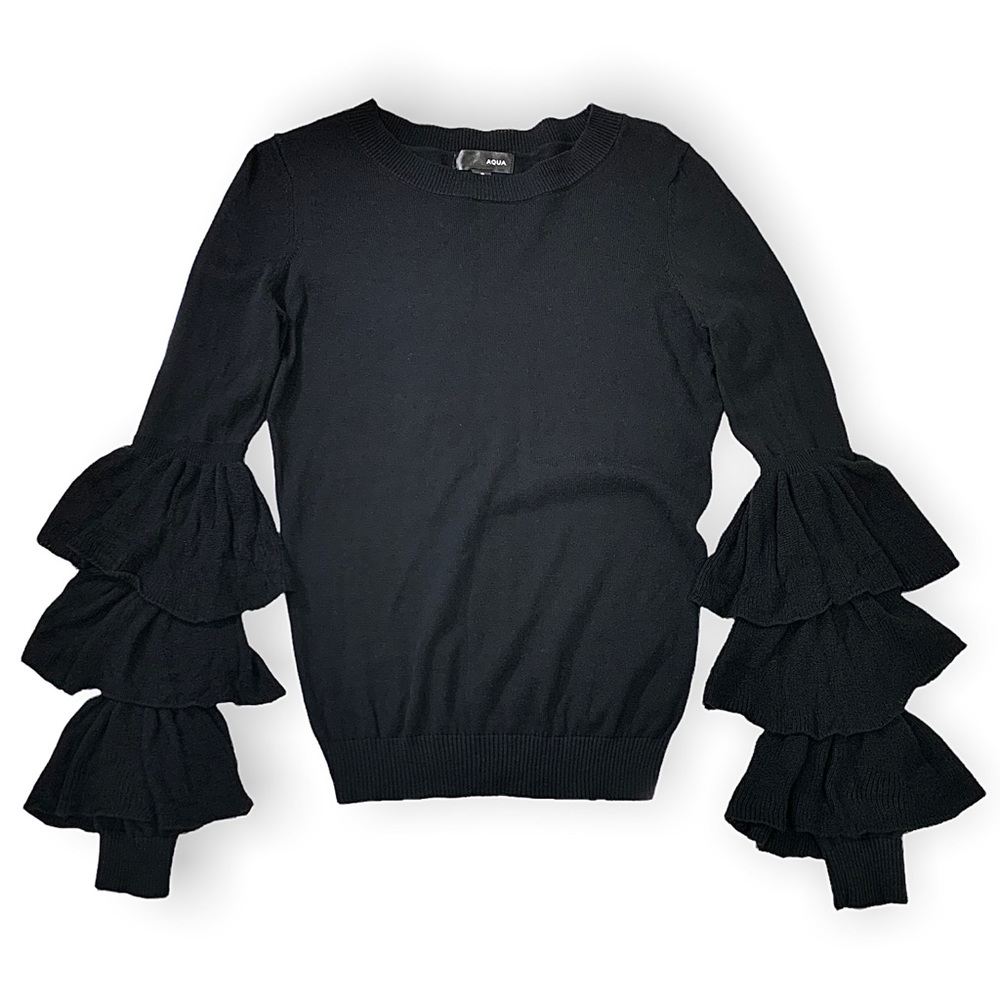 Aqua Bell Sleeve Sweater